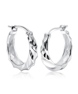 Appealing Silver Hoop Earring HO-2511